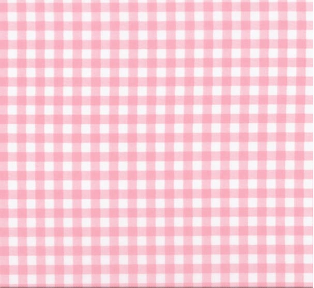 Yarn Dyed Large Gingham Pink 45" Polyester Cotton Fabric by the Yard